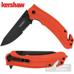 KERSHAW Barricade Rescue KNIFE 3.5" Glass Breaker + Cord Cutter 8650ST