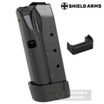 Shield Arms GLOCK 43 G43 9mm 9 (NINE) Round MAGAZINE + STEEL Mag Catch AMBI SA-Z9-PM-9-PC SA-G43-EMR-BLK