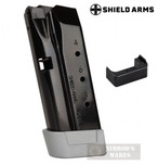 Shield Arms GLOCK 43 G43 9mm 9 Round MAGAZINE STEEL Z9 + STEEL Mag Catch AMBI Z9PM9PCGBP SA-G43-EMR-BLK