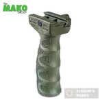 MAKO REG Rubber Overmold Ergonomic Foregrip OD GREEN All Picatinny Rails MAKO REG Rubber Overmold Ergonomic Foregrip OD GREEN All Picatinny Rails