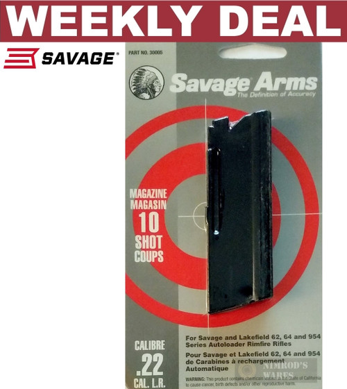 SAVAGE Stevens Lakefield 62 64 954 22LR 10 Round Magazine 30005