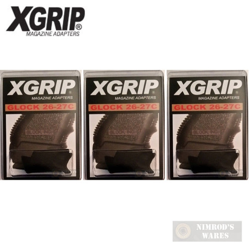 X-Grip GL2627c 3-PACK Use Glock 19 23 32 Full-Size Mag in G26 G27 G33