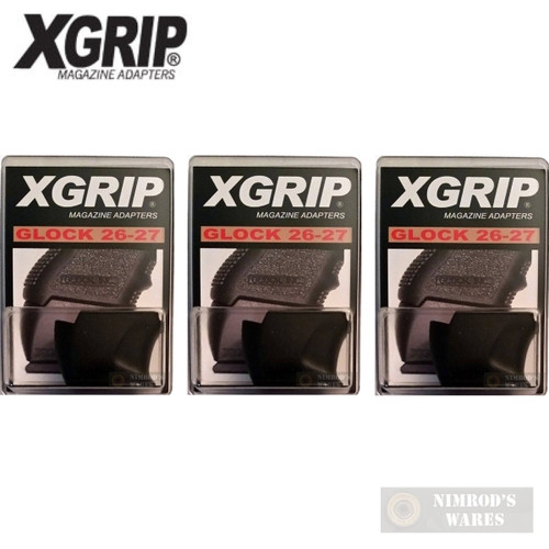X-Grip GL2627 3-PACK Use Glock 17 22 31 Full-Size Magazine in Glock 26 27 33 X-Grip GL2627 3-PACK Use Glock 17 22 31 Full-Size Magazine in Glock 26 27 33