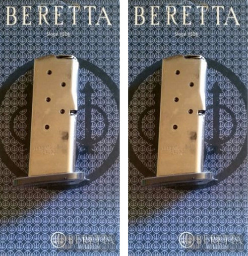 Beretta JM6NANO9 BU9 Nano 9mm 6Rd SS Magazine 2-PACK