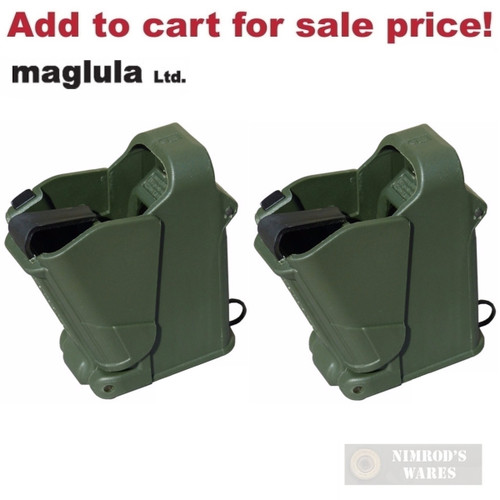 Maglula UpLULA Dark Green Universal Speed Loader 9mm-45ACP UP60DG 2-PACK - Add to cart for sale price!