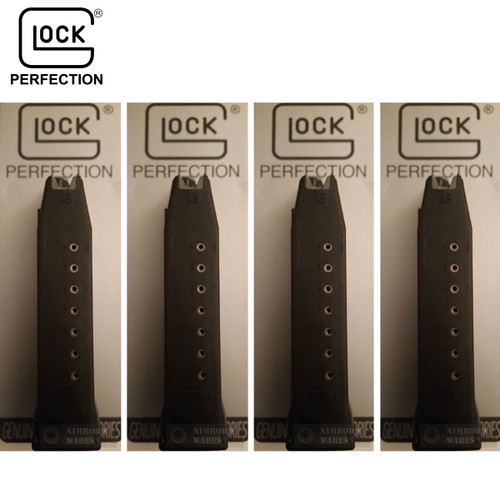 GLOCK 21 41 .45 ACP 10 Round MAGAZINE 4-PACK 10021 G21 G41