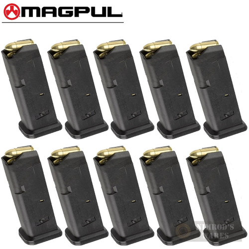MAGPUL 10 GL9 GLOCK 19 26 9mm 10 Round MAGAZINE 10-PACK MAG907-BLK
