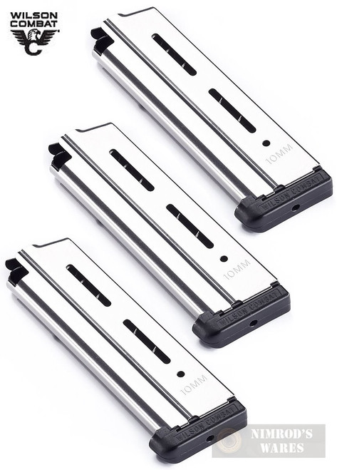 Wilson Combat 1911 10mm 9 Round MAGAZINE 3-PACK Full-Size 47NX