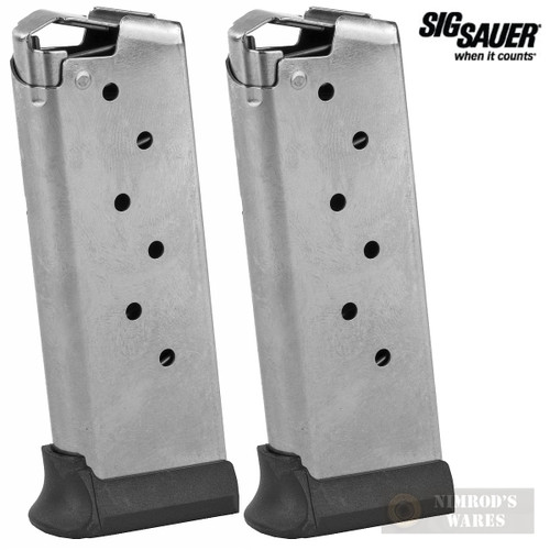 Sig Sauer P938 LEGION 9mm 7 Round MAGAZINE 2-PACK MAG-938-9-7-LEGION