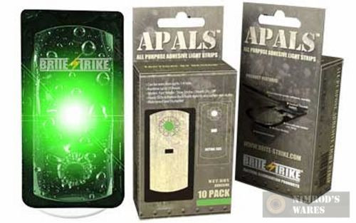 BRITE-STRIKE APALS10-GRN Adhesive Light Strips GREEN x 10 Pk.