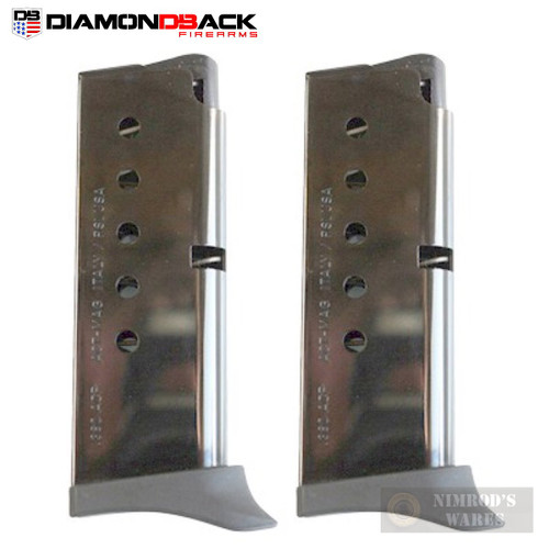Diamondback DB380 .380 ACP 6 Round MAGAZINE 2-PACK w/ Extensions DB380-MAGE