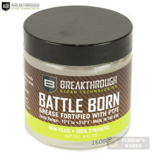 BreakThrough BATTLE BORN GREASE LUBE Firearm Knives Reels Bows BTG-4OZ