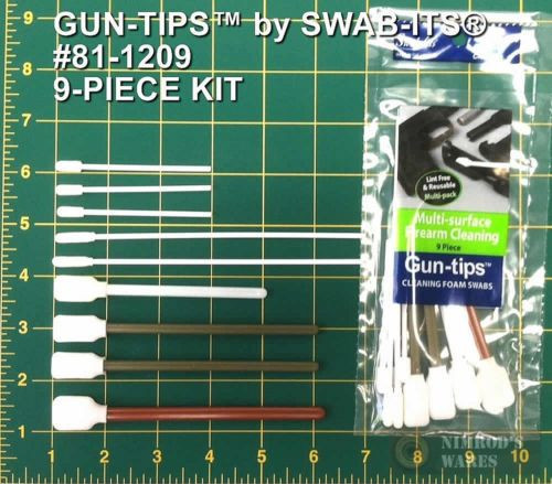 Swab-Its 81-1209 Assorted 9-Piece Firearm Cleaning Kit Gun-tips