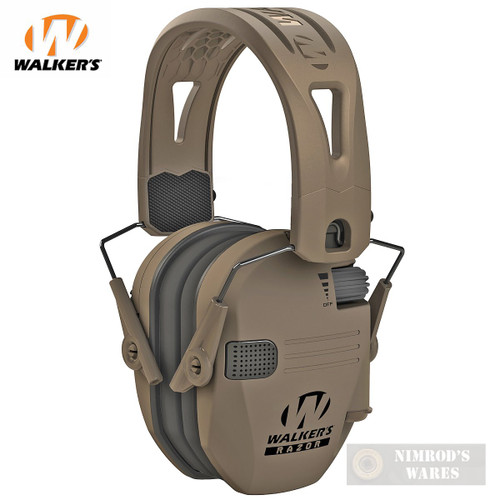 Walker's RAZOR SLIM EARMUFFS Tacti-Grip Silicone HEADBAND 23dB GWP-RSEMRH-MFDE