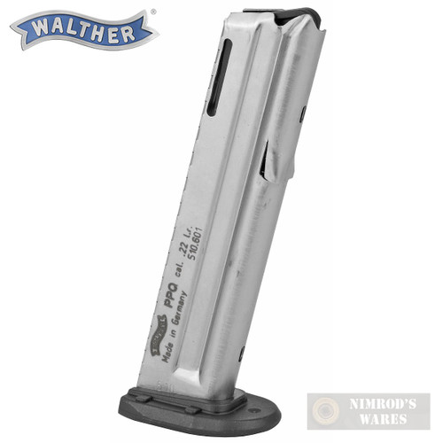 Walther PPQ .22 LR 10 Round MAGAZINE SS OEM 51060102