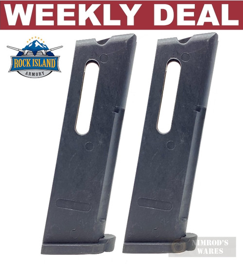 Rock Island Armory Armscor XT22 1911 .22 LR 10-Round MAGAZINE 2-PACK 55089 Rock Island Armory Armscor XT22 1911 .22 LR 10-Round MAGAZINE 2-PACK 55089