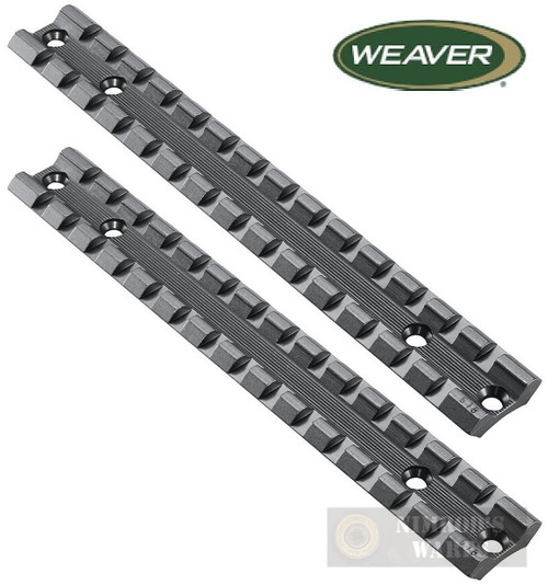 Weaver Ruger AMERICAN LA Scope Red Dot Laser BASE 2-PACK Multi-Slot 48313