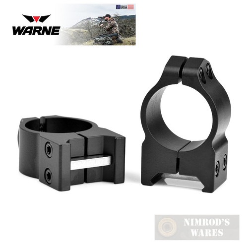 Warne Maxima SCOPE RINGS Medium 1" Matte 201M