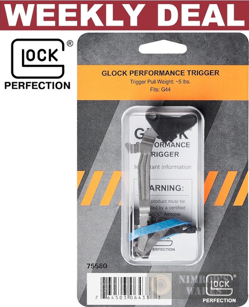 Glock G44 PERFORMANCE TRIGGER Flat-Face .22LR 75580 OEM Glock G44 PERFORMANCE TRIGGER Flat-Face .22LR 75580 OEM