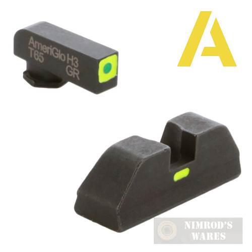 AmeriGlo GLOCK Gen1-4 9mm/.380/.40 Gen5 10mm .45 CAP Sight SET GL-624