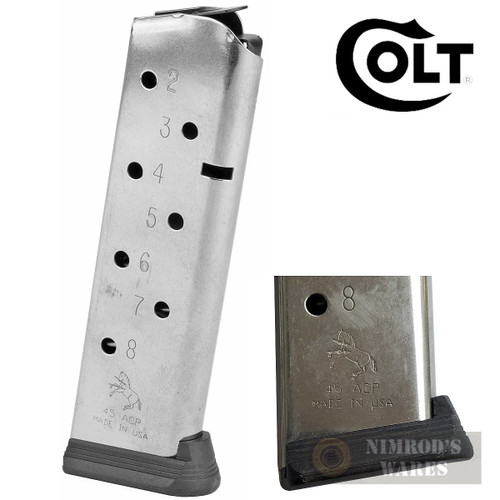 Colt 1911 Gov't Commander .45 ACP 8-Round MAGAZINE + Base Pad SP300555