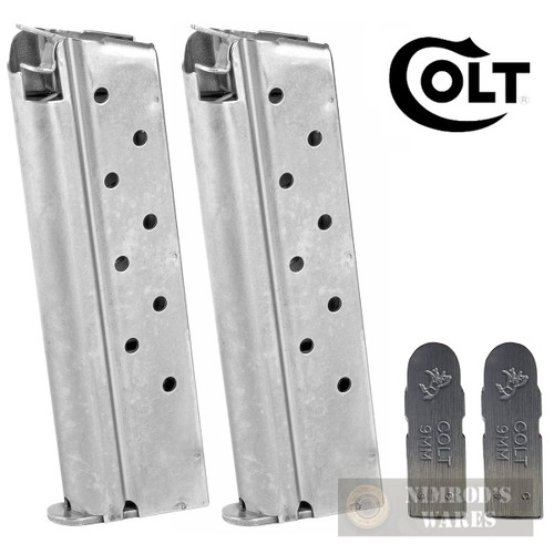 Colt 1911 Gov't Commander 9mm 9-Round MAGAZINE 2-PACK SS SP945381