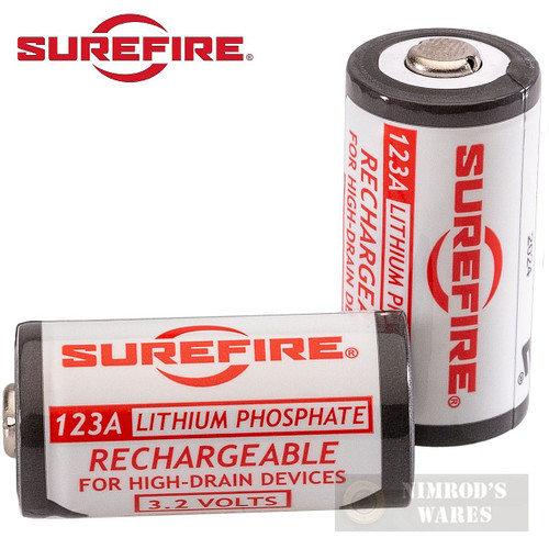 Surefire 123A Rechargeable BATTERIES 2-Pk SFLFP123 Surefire 123A Rechargeable BATTERIES 2-Pk SFLFP123
