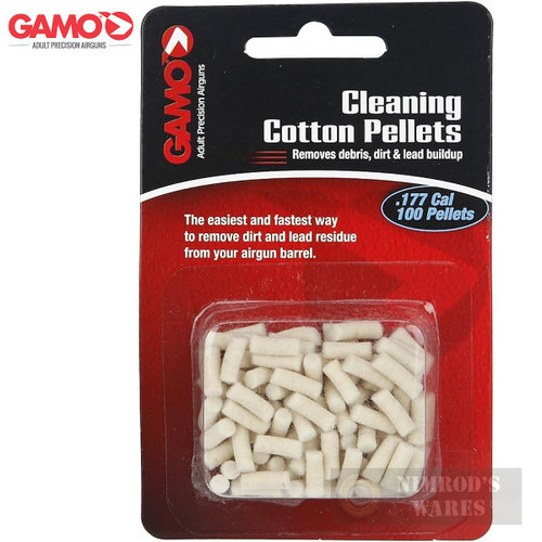 Gamo .177 Cal CLEANING COTTON PELLETS 100-Pk Airgun Air Rifle 621241254CP Gamo .177 Cal CLEANING COTTON PELLETS 100-Pk Airgun Air Rifle 621241254CP