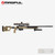 MAGPUL Pro 700L Remington 700 LA Stock Chassis FOLDING MAG1002-FDE