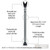 Sabre DOOR SECURITY BAR Adjustable Home Travel Apartment Dorm HS-DSB