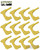 TapCo PISTOL CHAMBER FLAG Safety Tool 12-PK Yellow 16801