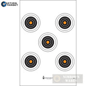 Action Target 5 Bull's Eye 21"x24" 100-PK Paper Targets SI-5-100