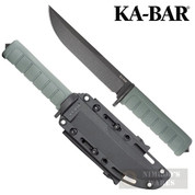 Ka-Bar DUST I KNIFE 6.125" + Sheath D2 Steel Green Handle 6100