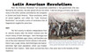 Latin American Revolutions Homework Worksheet