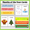 MONTHS OF THE YEAR PRINTABLE