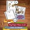 Dog Paper Plate Animal Craft - Digital and Paper Version  National Dog Day, August 26th 