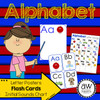 Alphabet Posters for Word Wall, ABC Flash Cards, Beginning Sounds Chart