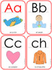 Spanish Alphabet Posters, ABC Flash Cards, Initial Sounds Chart - El alfabeto y sonidos iniciales