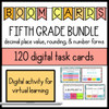 5th Grade Place Value, Number Forms, & Rounding Boom Cards for Distance Learning