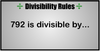 Google Divisibility Rules Practice
