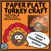 Turkey Paper Plate , Thanksgiving Craft 
