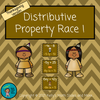 Thanksgiving Version - Distributive Property Race