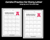 Letter Tracing Worksheets - Cursive