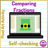 St. Patrick's Day Comparing Fractions Pixel Art Activity Google Sheets