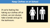 Social Story Keep Clothes on at School