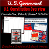 U.S. Government | Constitution Overview | Presentation, Video & Student Activities 