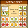 Letter Match with Worksheets Autumn Leaf Theme