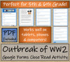 Outbreak of WW2 Close Reading Activity Digital & Print | 5th Grade & 6th Grade