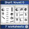 Short Vowel O Bundle Make-A-Word, Puzzles, Worksheets & Flashcards