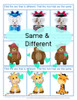 Same & Different - Winter Animals - Matching & Find the Difference